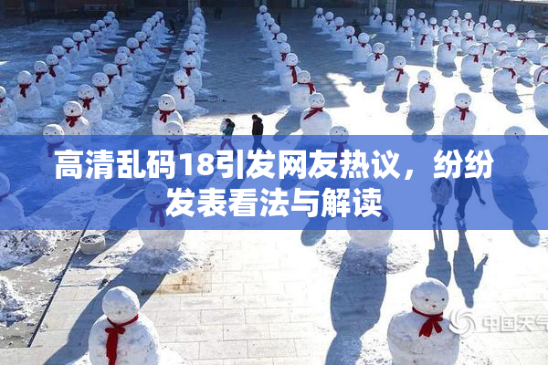 高清乱码18引发网友热议，纷纷发表看法与解读
