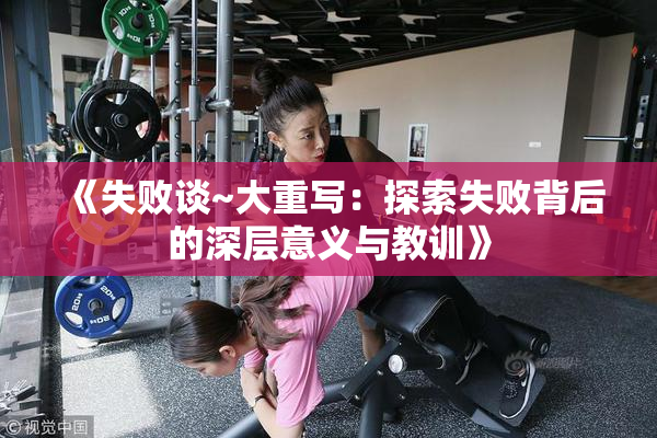《失败谈~大重写：探索失败背后的深层意义与教训》
