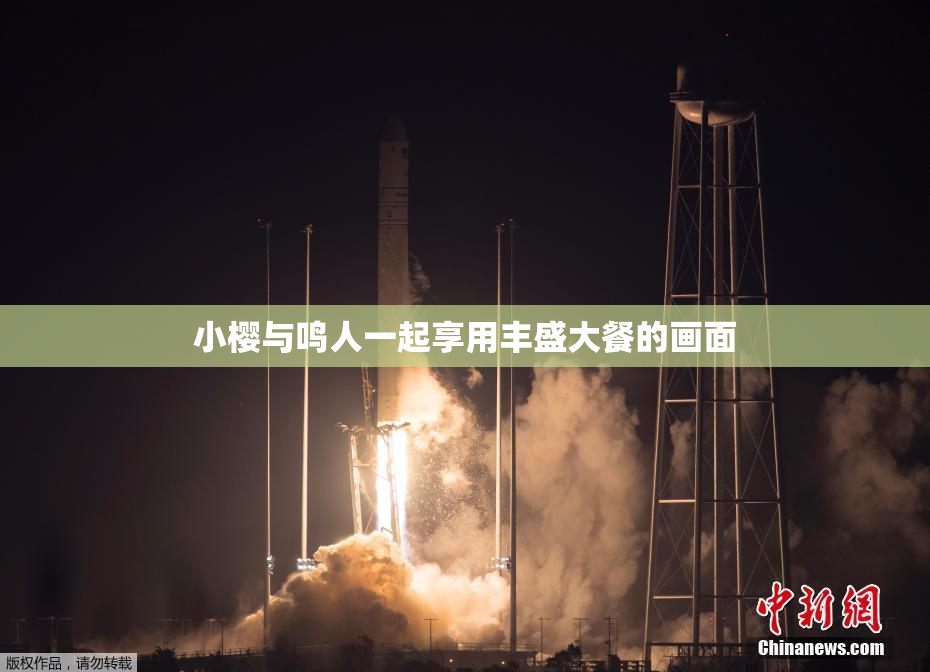小樱与鸣人一起享用丰盛大餐的画面
