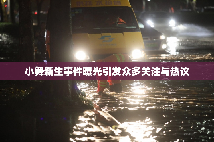 小舞新生事件曝光引发众多关注与热议