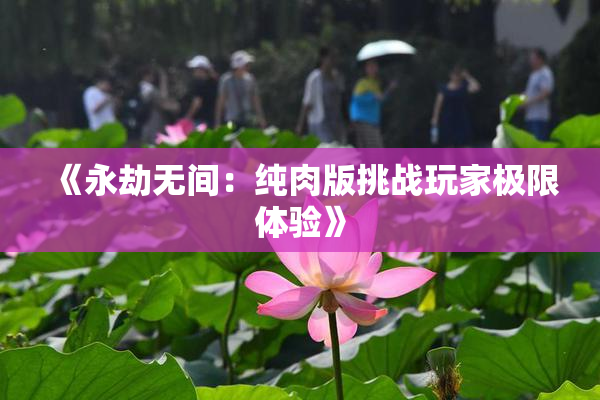 《永劫无间：纯肉版挑战玩家极限体验》