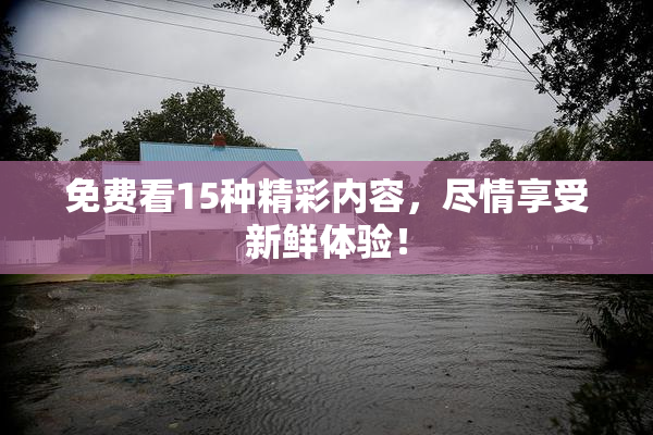 免费看15种精彩内容，尽情享受新鲜体验！