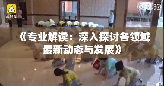 《专业解读：深入探讨各领域最新动态与发展》