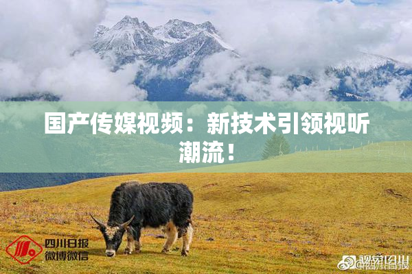 国产传媒视频：新技术引领视听潮流！