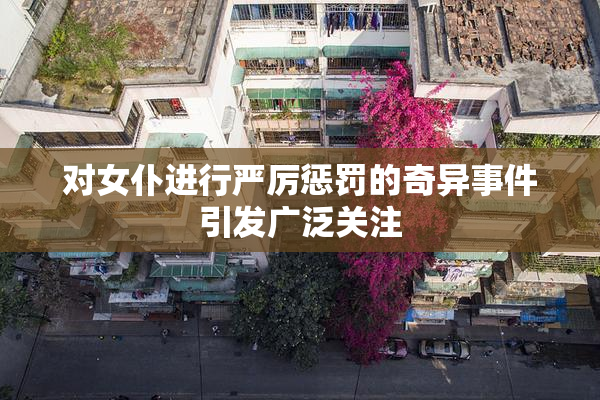 对女仆进行严厉惩罚的奇异事件引发广泛关注