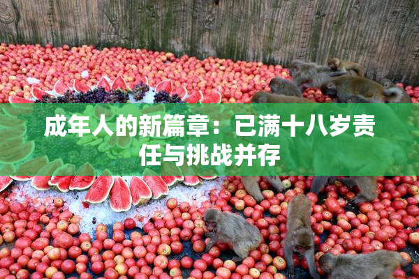 成年人的新篇章：已满十八岁责任与挑战并存