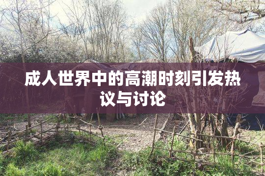 成人世界中的高潮时刻引发热议与讨论