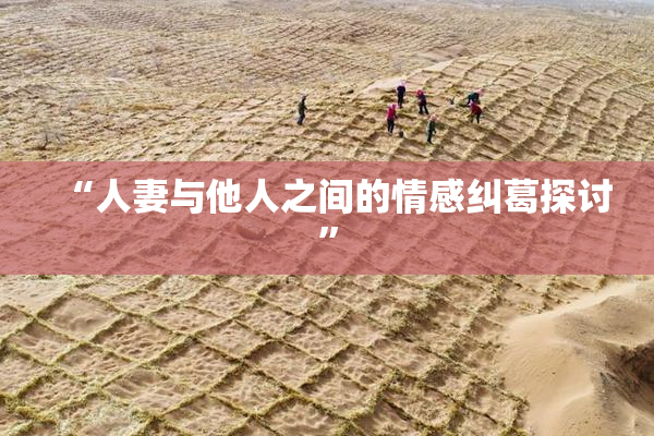 “人妻与他人之间的情感纠葛探讨”