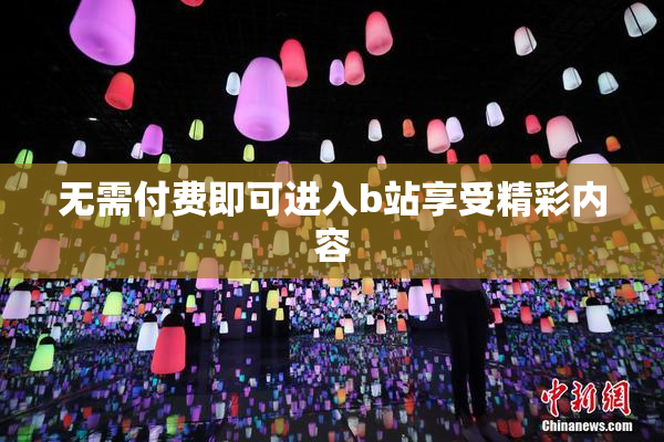 无需付费即可进入b站享受精彩内容