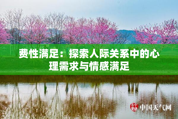 费性满足：探索人际关系中的心理需求与情感满足