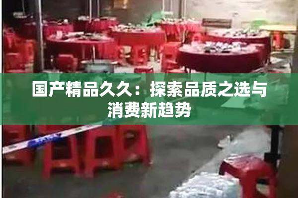 国产精品久久：探索品质之选与消费新趋势