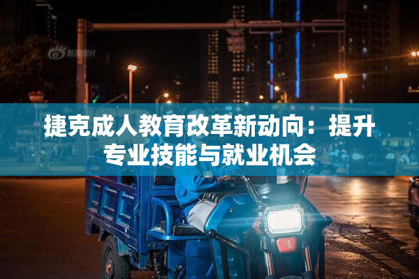 捷克成人教育改革新动向：提升专业技能与就业机会