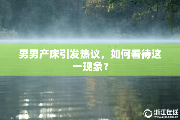 男男产床引发热议，如何看待这一现象？