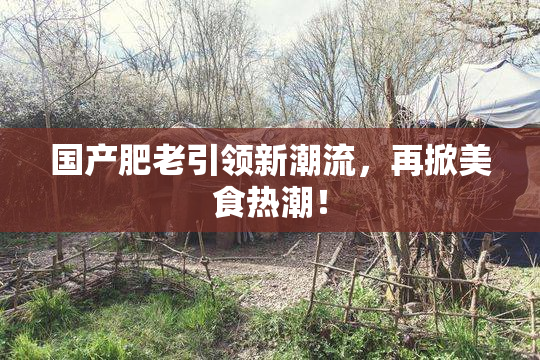 国产肥老引领新潮流，再掀美食热潮！