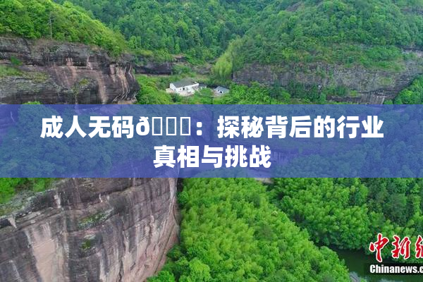 成人无码🔞：探秘背后的行业真相与挑战
