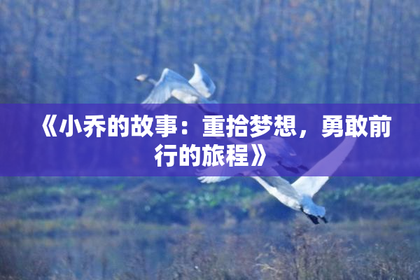 《小乔的故事：重拾梦想，勇敢前行的旅程》