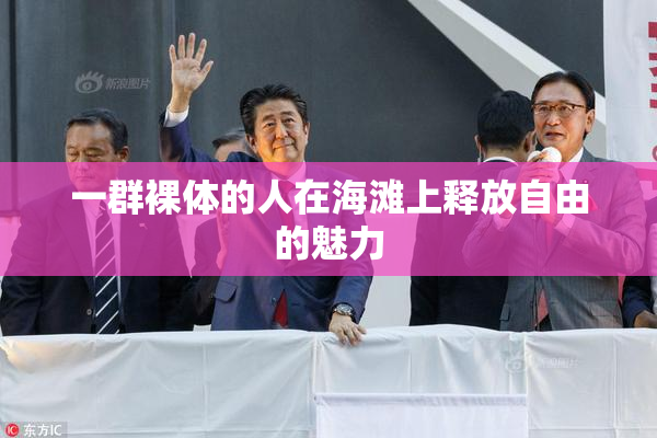 一群裸体的人在海滩上释放自由的魅力