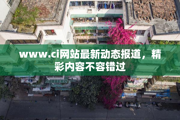 www.ci网站最新动态报道，精彩内容不容错过