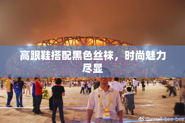 高跟鞋搭配黑色丝袜，时尚魅力尽显