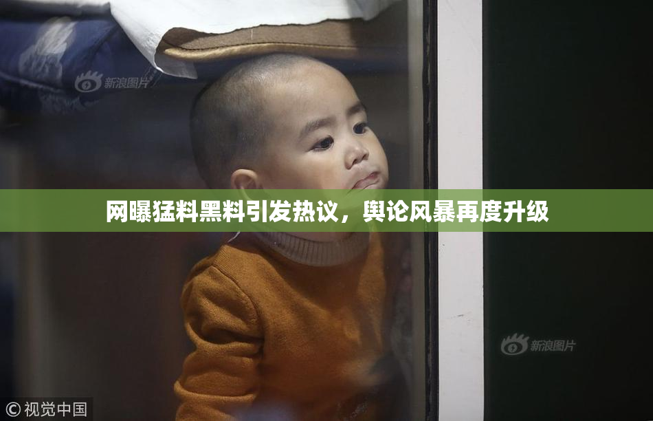 网曝猛料黑料引发热议，舆论风暴再度升级