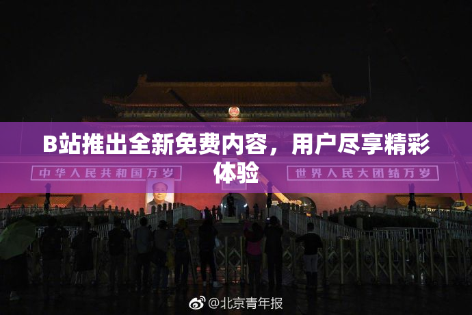 B站推出全新免费内容，用户尽享精彩体验