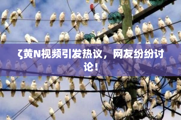 ζ黄Ν视频引发热议，网友纷纷讨论！