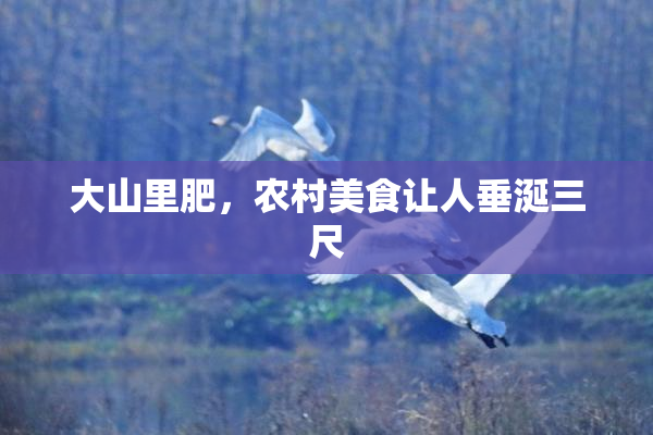 大山里肥，农村美食让人垂涎三尺