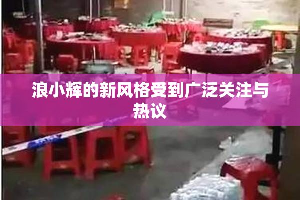 浪小辉的新风格受到广泛关注与热议