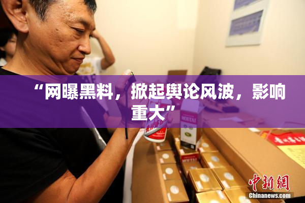 “网曝黑料，掀起舆论风波，影响重大”