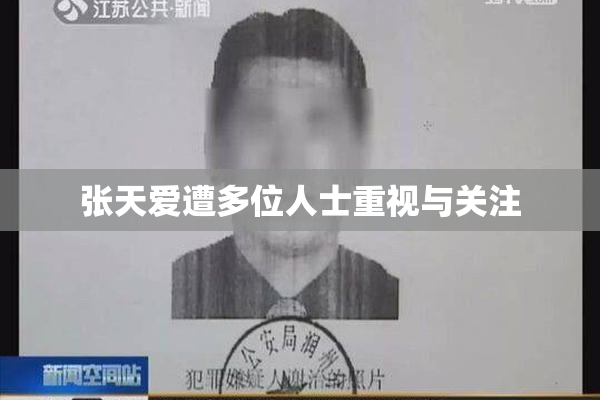 张天爱遭多位人士重视与关注