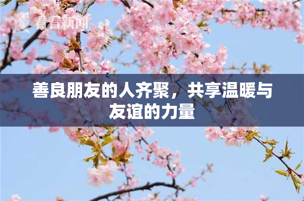 善良朋友的人齐聚，共享温暖与友谊的力量