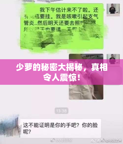 少萝的秘密大揭秘，真相令人震惊！
