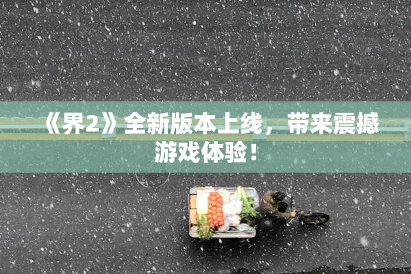 《界2》全新版本上线，带来震撼游戏体验！