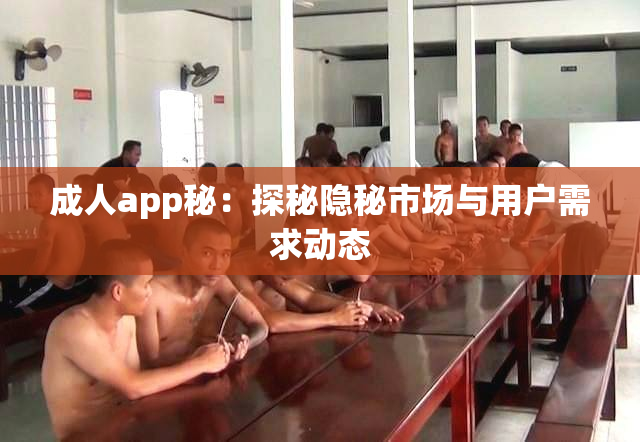 成人app秘：探秘隐秘市场与用户需求动态