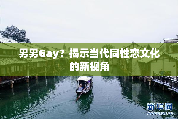 男男Gay？揭示当代同性恋文化的新视角