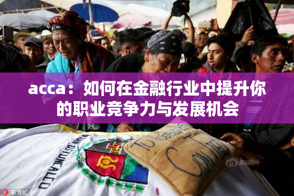 acca：如何在金融行业中提升你的职业竞争力与发展机会