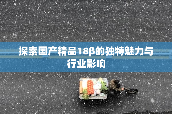探索国产精品18β的独特魅力与行业影响