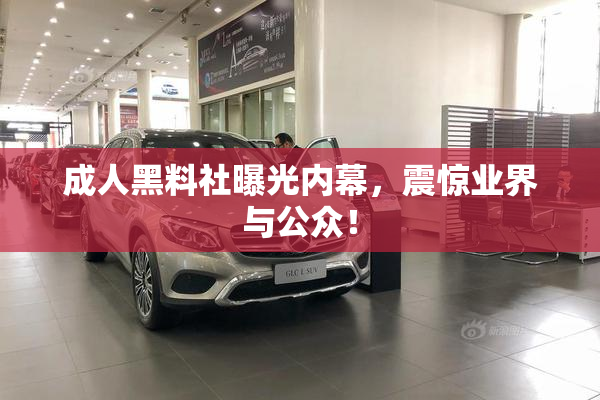 成人黑料社曝光内幕，震惊业界与公众！