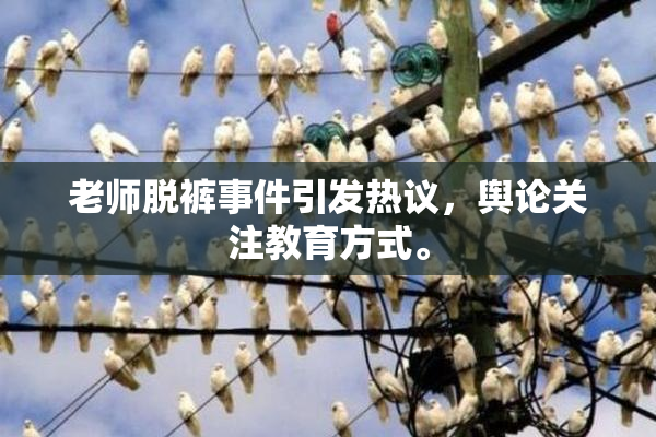 老师脱裤事件引发热议，舆论关注教育方式。