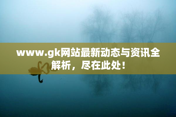 www.gk网站最新动态与资讯全解析，尽在此处！