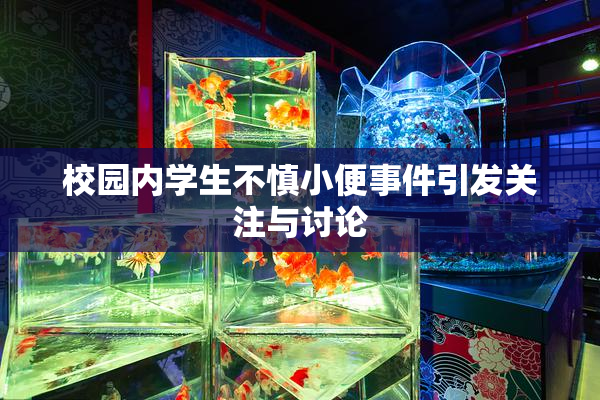 校园内学生不慎小便事件引发关注与讨论