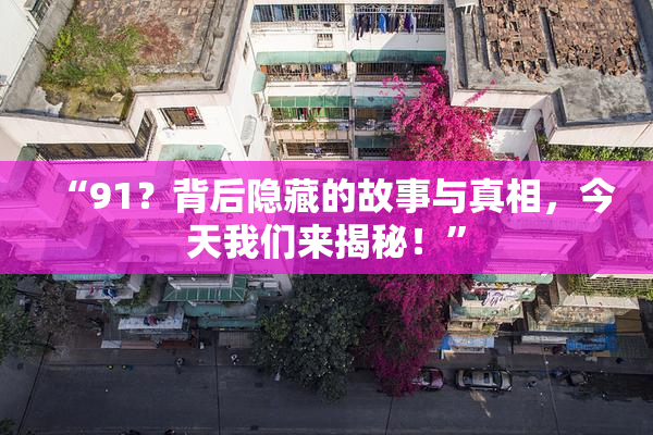 “91？背后隐藏的故事与真相，今天我们来揭秘！”
