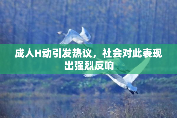 成人H动引发热议，社会对此表现出强烈反响