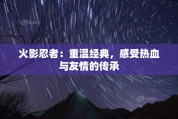 火影忍者：重温经典，感受热血与友情的传承