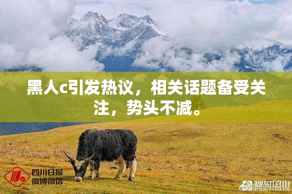 黑人c引发热议，相关话题备受关注，势头不减。