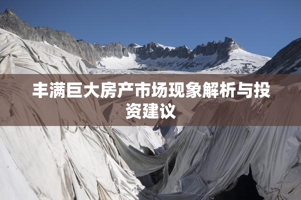 丰满巨大房产市场现象解析与投资建议