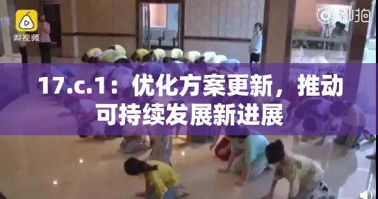 17.c.1：优化方案更新，推动可持续发展新进展
