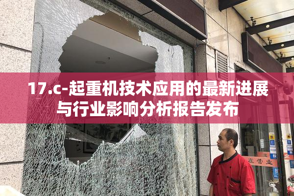 17.c-起重机技术应用的最新进展与行业影响分析报告发布