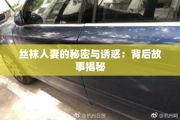 丝袜人妻的秘密与诱惑：背后故事揭秘