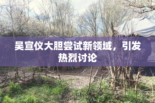 吴宣仪大胆尝试新领域，引发热烈讨论